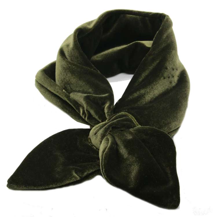 Steckschal vintage schlicht olivgrün